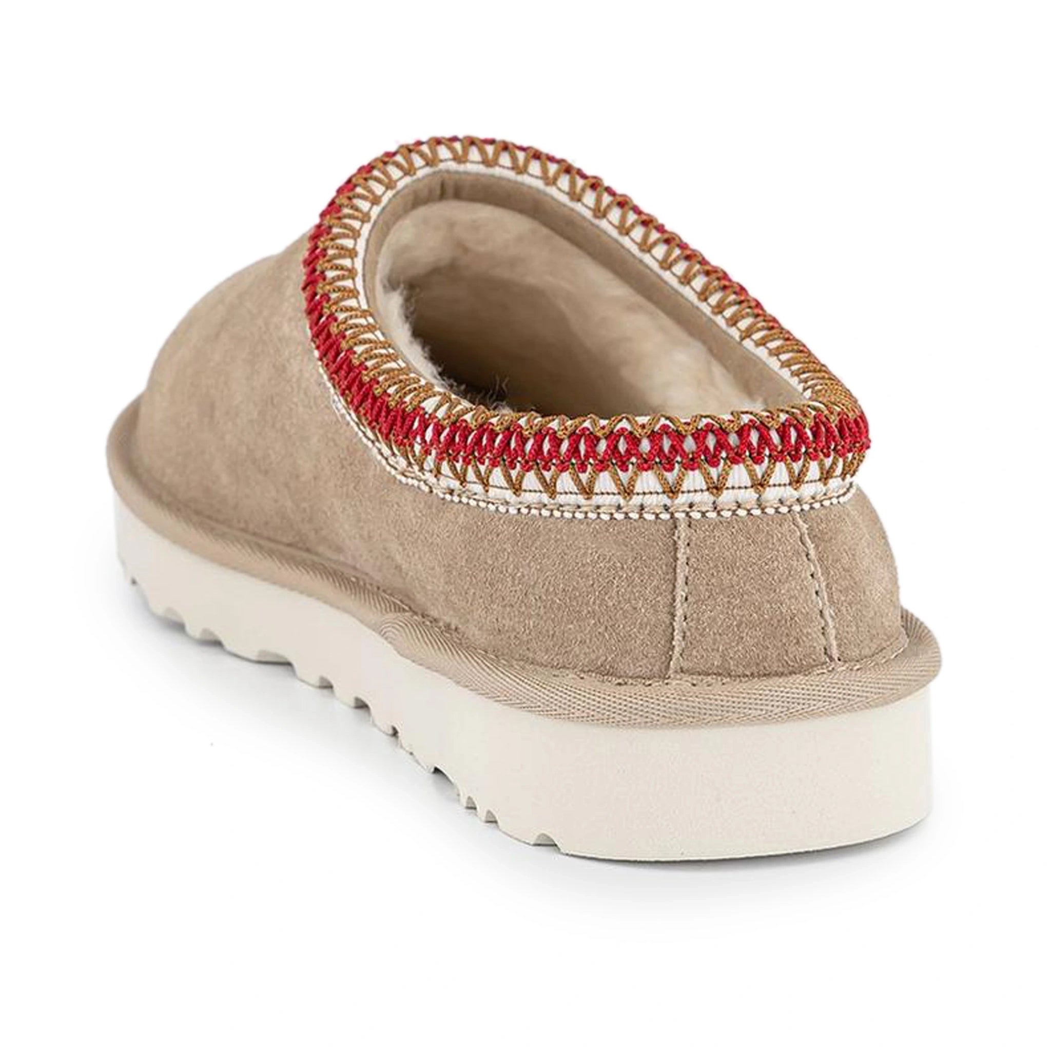 Back view of UGG Tasman Sand Dark Cherry Slippers (W) 5955-SNDD